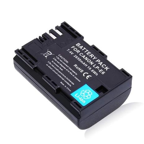 Bateria Canon Lp-e6 para Eos 60d, Eos 5d, 70d, 6d e outras - Aputure1 Menor preço em Bateria Canon Lp-e6 para Eos 60d, Eos 5d, 70d, 6d e outras - Aputure1