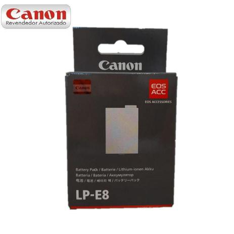 Bateria Canon - LP-E8 - Original - Para T2i T3i T4i T5i Menor preço em Bateria Canon - LP-E8 - Original - Para T2i T3i T4i T5i