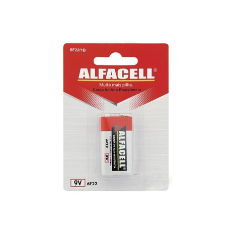 Bateria Comum 9v 1 Unidade - Alfacell Menor preço em Bateria Comum 9v 1 Unidade - Alfacell