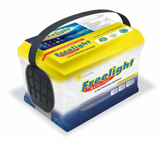 Bateria de Carro freelight 60Ah SELADA 12V Polo Positivo Lado Direito Menor preço em Bateria de Carro freelight 60Ah SELADA 12V Polo Positivo Lado Direito