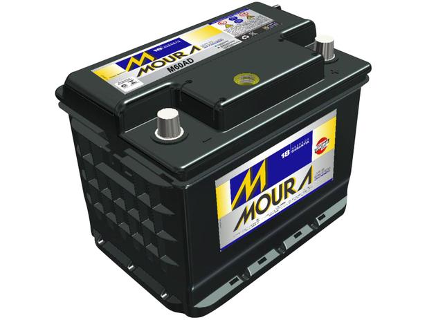 Bateria de Carro Moura 60Ah 12V Polo Positivo - 60AD Menor preço em Bateria de Carro Moura 60Ah 12V Polo Positivo - 60AD