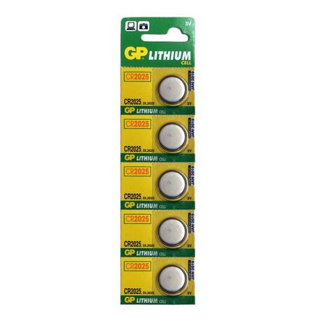 Bateria de Lithium GP Lithium CR2025 3V Cartela 5 Unidades Menor preço em Bateria de Lithium GP Lithium CR2025 3V Cartela 5 Unidades