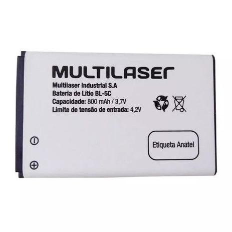 Bateria de Lítio BL-5C 800mAh 3,7V BT003 - Multilaser Menor preço em Bateria de Lítio BL-5C 800mAh 3,7V BT003 - Multilaser