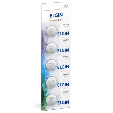 Bateria de Lítio Pilha Botão Moeda CR2016 3V Elgin Energy Cartela 5 Unidades 82191 Menor preço em Bateria de Lítio Pilha Botão Moeda CR2016 3V Elgin Energy Cartela 5 Unidades 82191