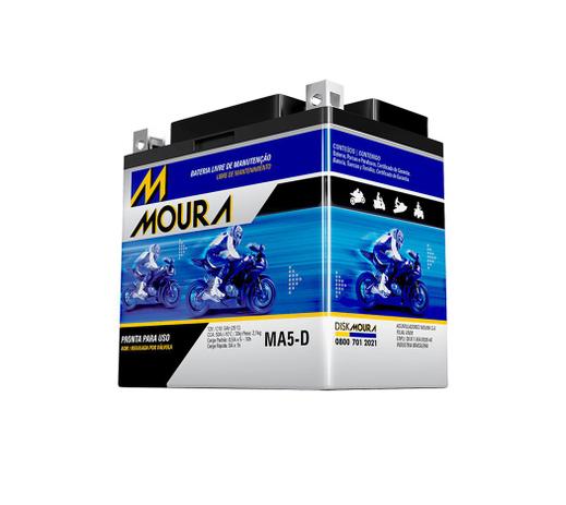 Bateria de Moto Moura MA5-D Honda Cg, Nxr Bros 125, 150, 160, Xre 300 e Biz 100, 110, 125, Pop 100 e 110 Menor preço em Bateria de Moto Moura MA5-D Honda Cg, Nxr Bros 125, 150, 160, Xre 300 e Biz 100, 110, 125, Pop 100 e 110