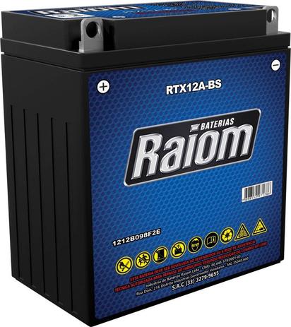 Bateria de Moto Raiom Yt12a-bs 11ah 12v Selada (Rtx12a-bs) é boa?
