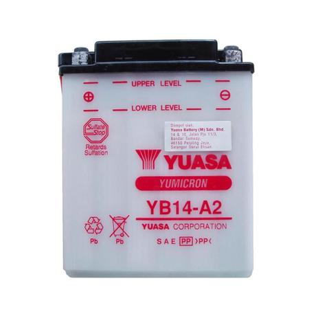Bateria de Moto Yuasa Yb14-a2 14ah 12v Menor preço em Bateria de Moto Yuasa Yb14-a2 14ah 12v