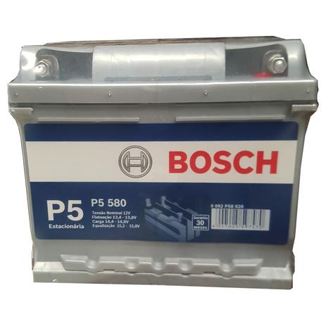 Bateria Estacionaria Bosch P5 580 - 40Ah Menor preço em Bateria Estacionaria Bosch P5 580 - 40Ah