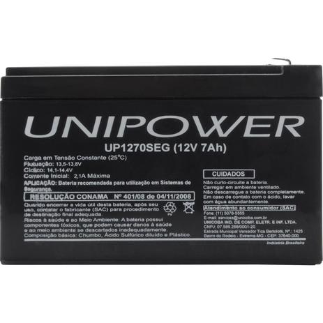 Bateria Estacionária Selada 12v 7a Up1270seg Unipower é ruim? Bateria Estacionária Selada 12v 7a Up1270seg Unipower é boa?