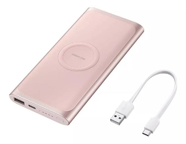 Bateria Externa Power Bank Samsung Carregamento Sem Fio Indução Rápido Fast Charge 10.000mah Rosa Menor preço em Bateria Externa Power Bank Samsung Carregamento Sem Fio Indução Rápido Fast Charge 10.000mah Rosa