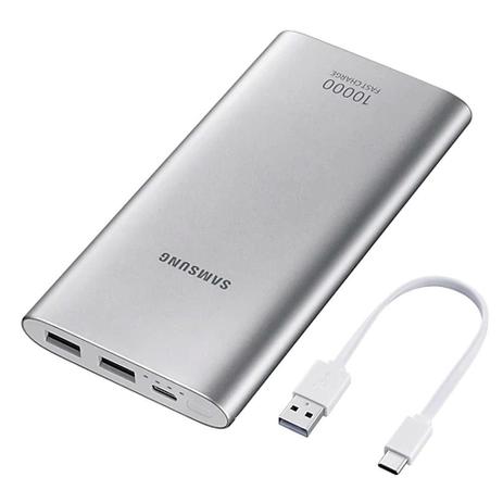 Bateria Externa Samsung Carga Rápida 10.000mAh USB Tipo C Menor preço em Bateria Externa Samsung Carga Rápida 10.000mAh USB Tipo C