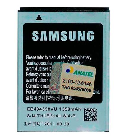 Bateria Galaxy GT-S6102B Original - Samsung Menor preço em Bateria Galaxy GT-S6102B Original - Samsung