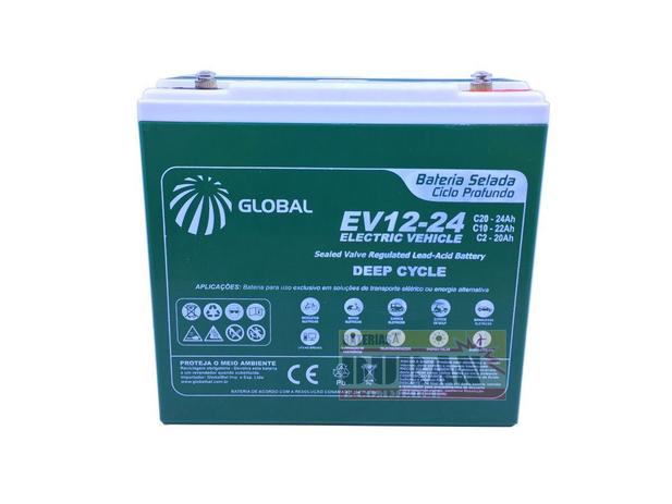 Bateria Global Selada 24ah 12v Tecnologia VRLA / AGM Ciclo Profundo Menor preço em Bateria Global Selada 24ah 12v Tecnologia VRLA / AGM Ciclo Profundo