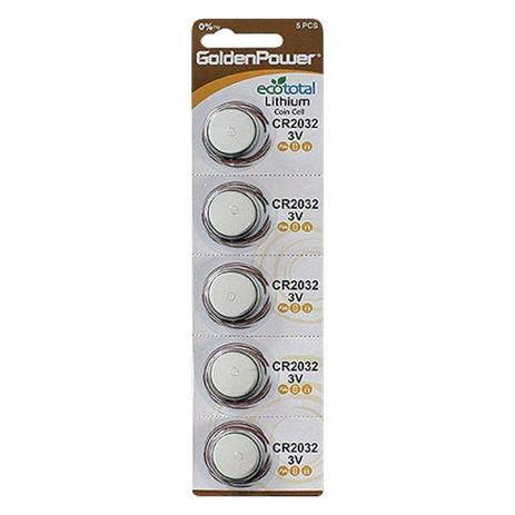 Bateria Golden Power Lithium CR2032 3V Cartela com 5 Unidades Menor preço em Bateria Golden Power Lithium CR2032 3V Cartela com 5 Unidades