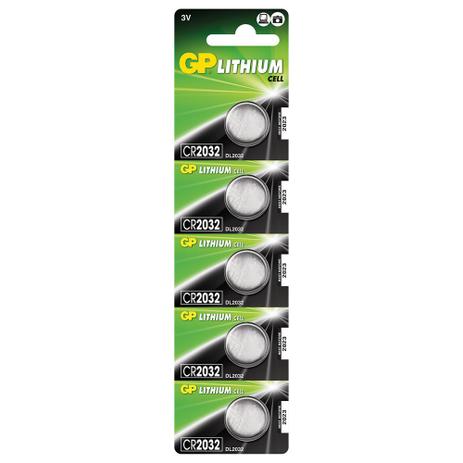 Bateria GP Lithium CR2032 Coin CELL 3V 220 MAH Blister com 5 - Gp batteries Menor preço em Bateria GP Lithium CR2032 Coin CELL 3V 220 MAH Blister com 5 - Gp batteries