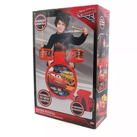 Bateria Infantil Carros 3 Disney Mcqueen Toyng Ref 30579 Menor preço em Bateria Infantil Carros 3 Disney Mcqueen Toyng Ref 30579