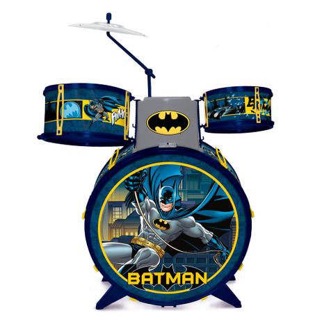 Bateria Infantil - DC Comics - Batman - Fun Menor preço em Bateria Infantil - DC Comics - Batman - Fun