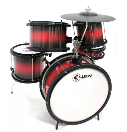 Bateria Infantil Luen Pop Com Baquetas E Banquinho Menor preço em Bateria Infantil Luen Pop Com Baquetas E Banquinho