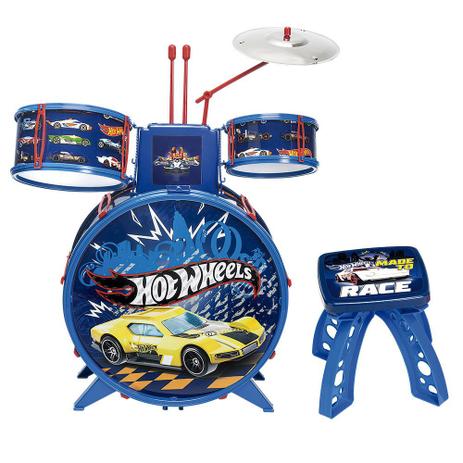 Bateria Infantil Radical Hot Wheels Fun 7273-4 - Fun divirta-se Menor preço em Bateria Infantil Radical Hot Wheels Fun 7273-4 - Fun divirta-se