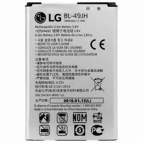 Bateria Lg Bl-49jh Bl 49jh K4 K130f K130 1940 Mah 7.4 Wh Menor preço em Bateria Lg Bl-49jh Bl 49jh K4 K130f K130 1940 Mah 7.4 Wh