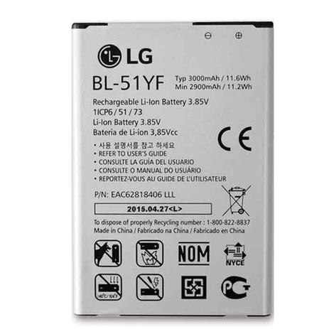 Bateria Lg Bl-51 Yf Original De 2900 Mah Menor preço em Bateria Lg Bl-51 Yf Original De 2900 Mah