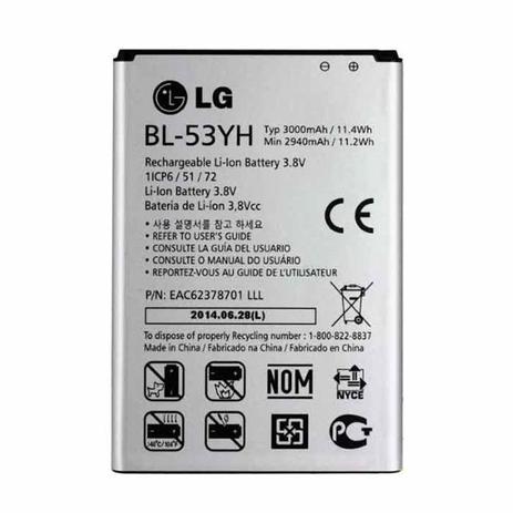 Bateria LG D855P G3 Original Menor preço em Bateria LG D855P G3 Original