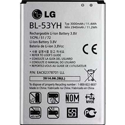 Bateria LG G3 D855 D690 BL-53YH 3000MAh Original Menor preço em Bateria LG G3 D855 D690 BL-53YH 3000MAh Original