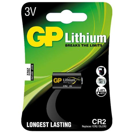 Bateria Lithium GP CR2 Photo 3V Blister com 1 - Alba eletronicos Menor preço em Bateria Lithium GP CR2 Photo 3V Blister com 1 - Alba eletronicos