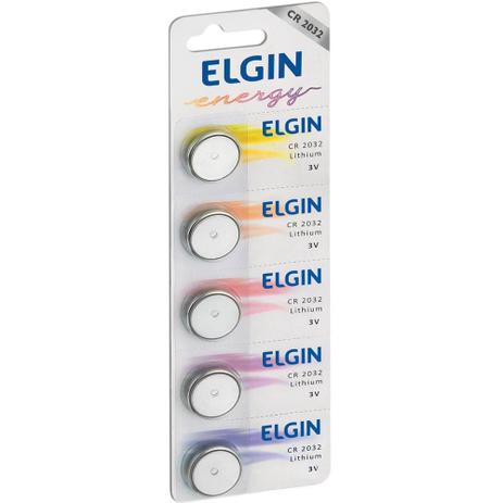 Bateria Lithium Power CR2032 Cartela Com 5 Baterias Elgin. Menor preço em Bateria Lithium Power CR2032 Cartela Com 5 Baterias Elgin.