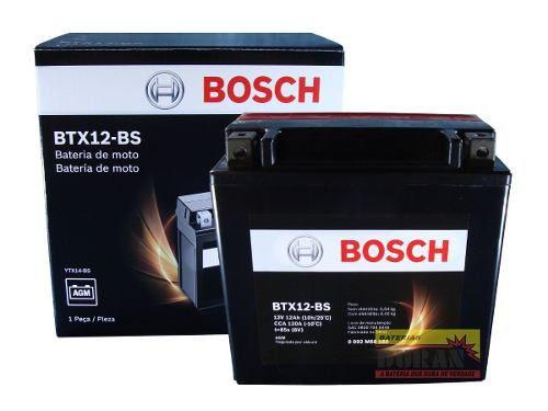 Bateria Moto Bosch Btx12-bs 12ah 12v Bmw F800 Yamaha Fzr Menor preço em Bateria Moto Bosch Btx12-bs 12ah 12v Bmw F800 Yamaha Fzr