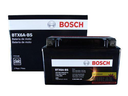 Bateria Moto Bosch Btx6a-bs 6ah 12v Suzuki Burgman 125 An Menor preço em Bateria Moto Bosch Btx6a-bs 6ah 12v Suzuki Burgman 125 An