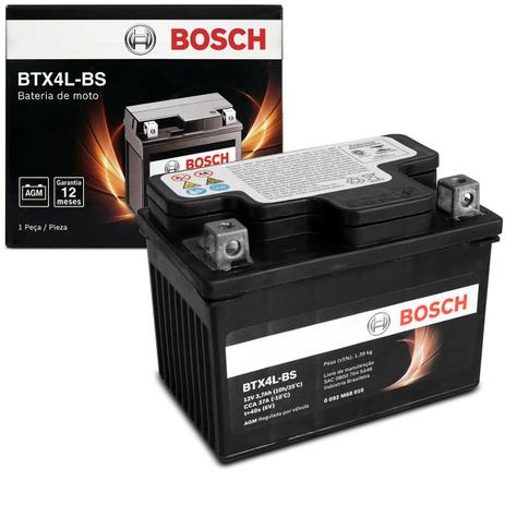 Bateria Moto Bosch Honda Biz C100 CG 125 TITAN KS Yamaha SCOOTER XF WR250F TTR Suzuki AY50 BTX4L-BS é boa?