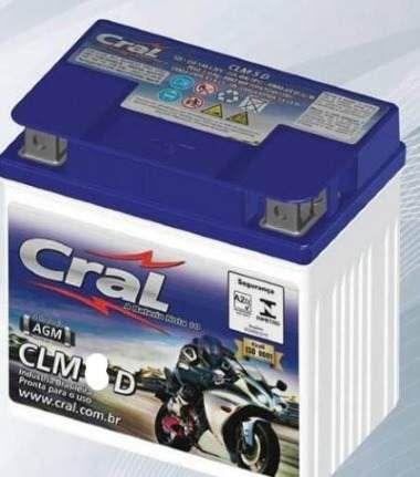 Bateria Moto Cral Selada CLM6D 12V 6A Honda Suzuki Yamaha Menor preço em Bateria Moto Cral Selada CLM6D 12V 6A Honda Suzuki Yamaha