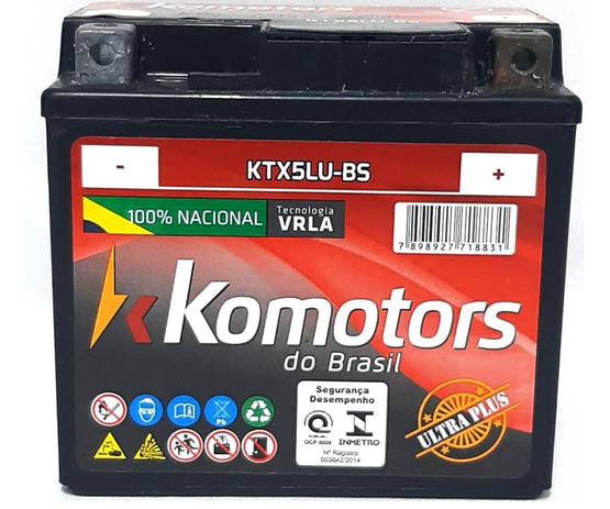 BATERIA MOTO KOMOTORS SELADA 5Ah - 100 125 CG BROS 125 150 WEB 100 CRF 230 F 0093 é boa?