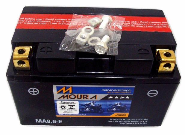 Bateria Moto Moura Ma8,6-e Cbr600 1000 R1 Hornet Cb 1000 Menor preço em Bateria Moto Moura Ma8,6-e Cbr600 1000 R1 Hornet Cb 1000