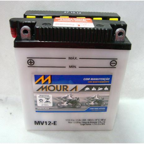 Bateria Moto Moura Mv12- E Cb 400/450/cbr 450 Menor preço em Bateria Moto Moura Mv12- E Cb 400/450/cbr 450