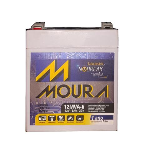 Bateria Moura 12v 5ah Moura 12MVA-5 Menor preço em Bateria Moura 12v 5ah Moura 12MVA-5