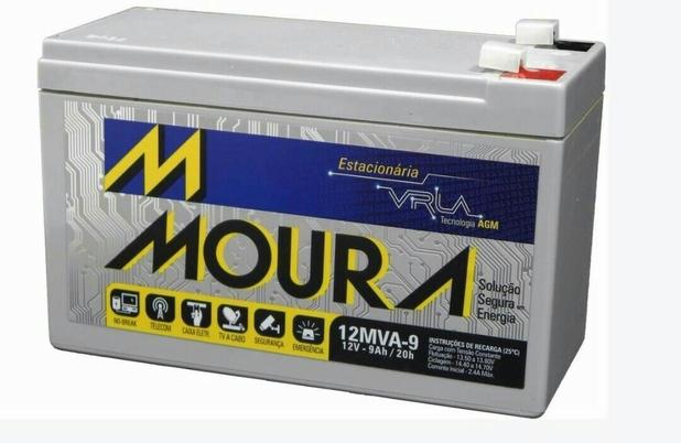 Bateria Moura 12v 9ah Moura 12MVA-9 Menor preço em Bateria Moura 12v 9ah Moura 12MVA-9