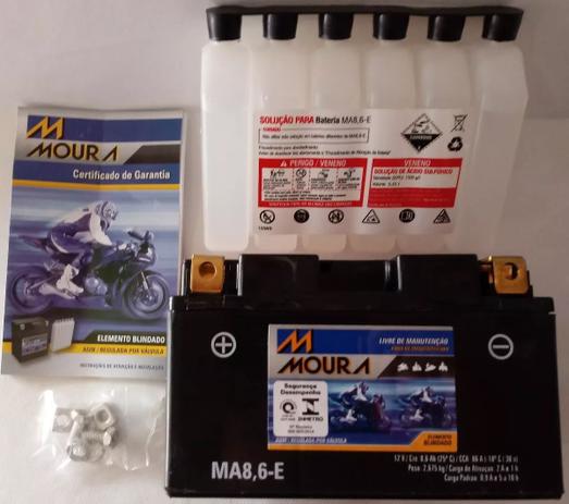 Bateria Moura Ma8,6 12V YTZ 10S 8,6 AH HORNET CB1000 Menor preço em Bateria Moura Ma8,6 12V YTZ 10S 8,6 AH HORNET CB1000
