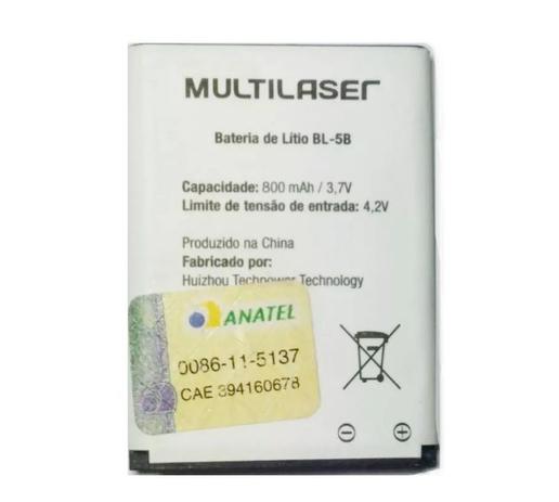 Bateria Multilaser Bl-5b Compatível Celular Mp E71 Bank 5 Original Menor preço em Bateria Multilaser Bl-5b Compatível Celular Mp E71 Bank 5 Original