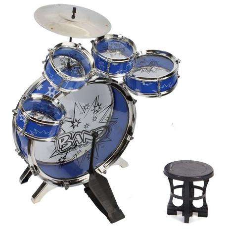 Bateria Musical infantil com banco e baquetas Zoop Toys é boa?