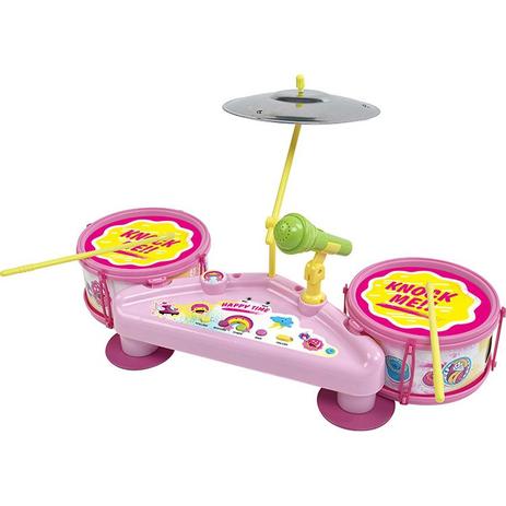 Bateria musical infantil com microfone rocky girl eletronica com efeitos musicais e karaoke rosa men - Faça resolva Menor preço em Bateria musical infantil com microfone rocky girl eletronica com efeitos musicais e karaoke rosa men - Faça resolva
