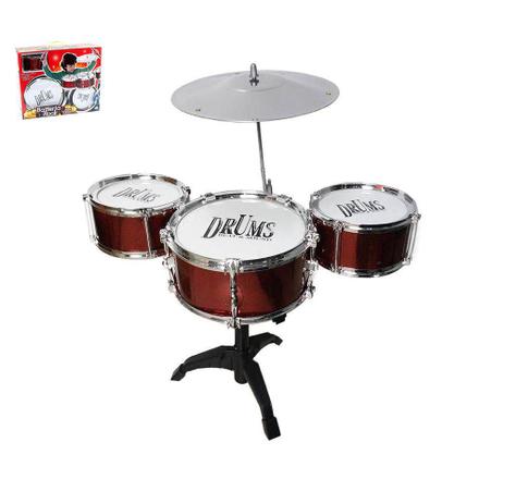 Bateria musical infantil rock drums acompanha uma banqueta para completar - Wellkids é boa?
