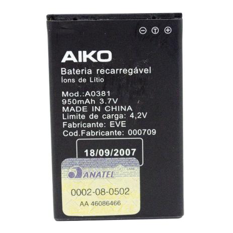 Bateria Original Aiko A0381 - Universal é ruim? Bateria Original Aiko A0381 - Universal é boa?