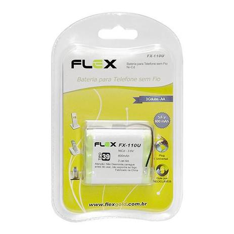 Bateria para telefone sem fio aa 3.6v 600mah tipo 39 - Flex Gold Menor preço em Bateria para telefone sem fio aa 3.6v 600mah tipo 39 - Flex Gold