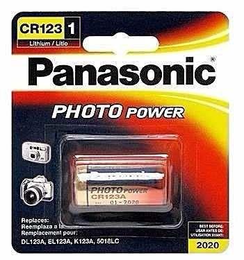 Bateria Pilha 3v Cr123a - Lithium Photo - Lacrado - Panasonic Menor preço em Bateria Pilha 3v Cr123a - Lithium Photo - Lacrado - Panasonic