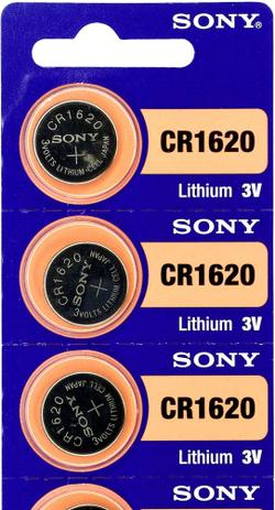 Bateria Pilha CR1620 Sony 3v Tipo Botão - Cartela C/05 Unid - Aplicação: Eletrônicos e Outros Menor preço em Bateria Pilha CR1620 Sony 3v Tipo Botão - Cartela C/05 Unid - Aplicação: Eletrônicos e Outros