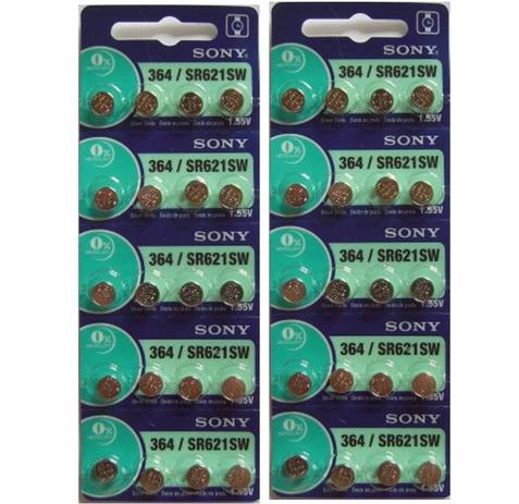 Bateria Pilha para relógio 364 SR621 Sony original cartela com 20 peças Menor preço em Bateria Pilha para relógio 364 SR621 Sony original cartela com 20 peças