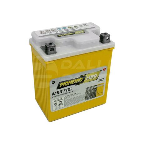 Bateria Pioneiro MBR 7BS Honda / Yamaha / Sundown / Suzuki / Kawasaki / Kasinski / Dafra Menor preço em Bateria Pioneiro MBR 7BS Honda / Yamaha / Sundown / Suzuki / Kawasaki / Kasinski / Dafra