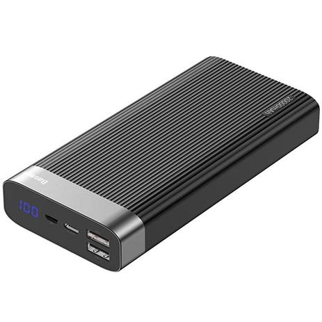 Bateria Power Bank Baseus 20.000mah Turbo Visor Led Menor preço em Bateria Power Bank Baseus 20.000mah Turbo Visor Led